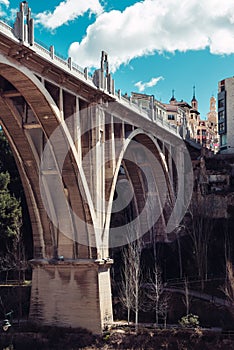 San Jordi (St. GeorgeÃ¢â¬â¢s) Bridge in Alcoy city. Spain photo